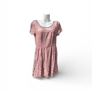 Charlotte Russe Mauve Lace Detail